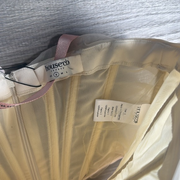 NEW House of CB Melinda Chiffon Draped Corset Top Small - Picture 9 of 13